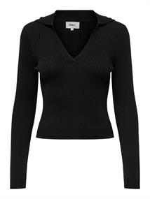 ONLNIMONE LS LIFE POLO PULLOVER CC KNT black