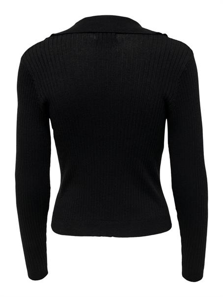 ONLNIMONE LS LIFE POLO PULLOVER CC KNT black