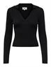 ONLNIMONE LS LIFE POLO PULLOVER CC KNT black