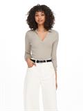 ONLNIMONE LS LIFE POLO PULLOVER CC KNT pumice stone