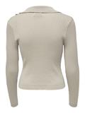 ONLNIMONE LS LIFE POLO PULLOVER CC KNT pumice stone