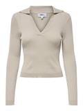 ONLNIMONE LS LIFE POLO PULLOVER CC KNT pumice stone