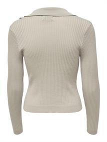 ONLNIMONE LS LIFE POLO PULLOVER CC KNT pumice stone