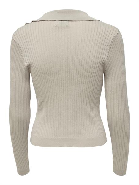 ONLNIMONE LS LIFE POLO PULLOVER CC KNT pumice stone