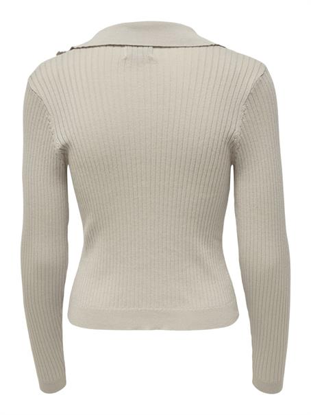 ONLNIMONE LS LIFE POLO PULLOVER CC KNT pumice stone