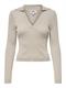 ONLNIMONE LS LIFE POLO PULLOVER CC KNT pumice stone