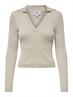 ONLNIMONE LS LIFE POLO PULLOVER CC KNT pumice stone