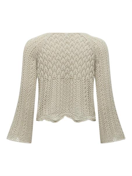 ONLNOLA LIFE 3/4 PULLOVER KNT NOOS feather gray