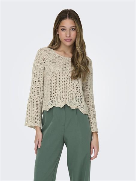 ONLNOLA LIFE 3/4 PULLOVER KNT NOOS feather gray