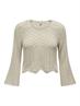 ONLNOLA LIFE 3/4 PULLOVER KNT NOOS feather gray