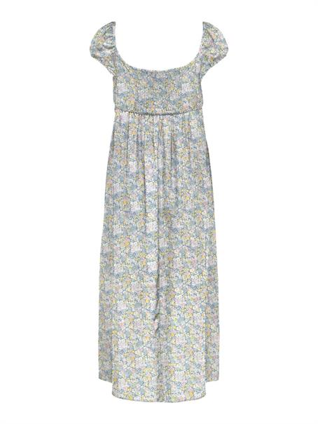 ONLNOVA LIFE S/S TEVA LONG DRESS AOP PTM coronet blue-ava blossom