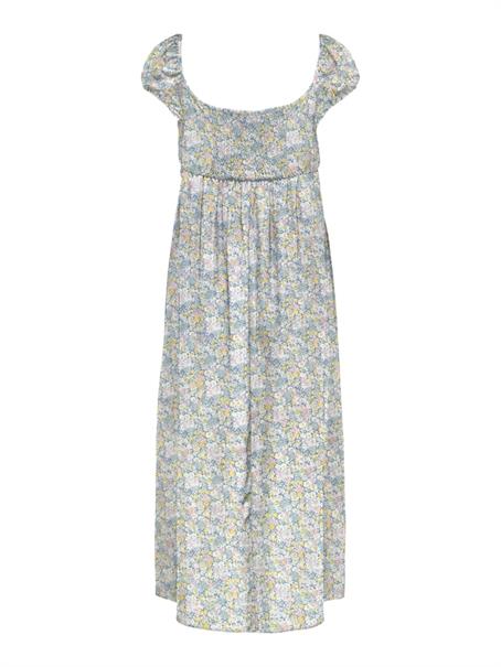 ONLNOVA LIFE S/S TEVA LONG DRESS AOP PTM coronet blue-ava blossom