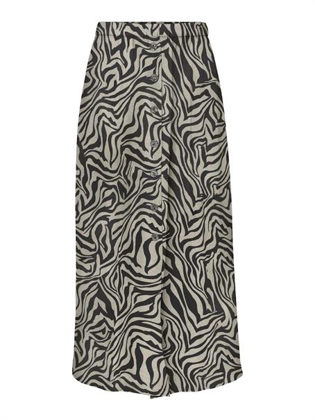 ONLNOVA LIFE VIS BUTTON SKIRT AOP trench coat
