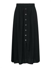 ONLNOVA LIFE VIS BUTTON SKIRT SOLID black