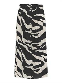 ONLNOVA LIFE VIS BUTTON SKIRT WVN black1
