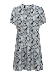 ONLNOVA LIFE VIS S/S THEA DRESS AOP faded denim-414 isla