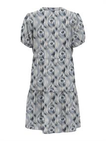 ONLNOVA LIFE VIS S/S THEA DRESS AOP faded denim-414 isla