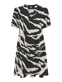 ONLNOVA LIFE VIS S/S THEA DRESS WVN black1