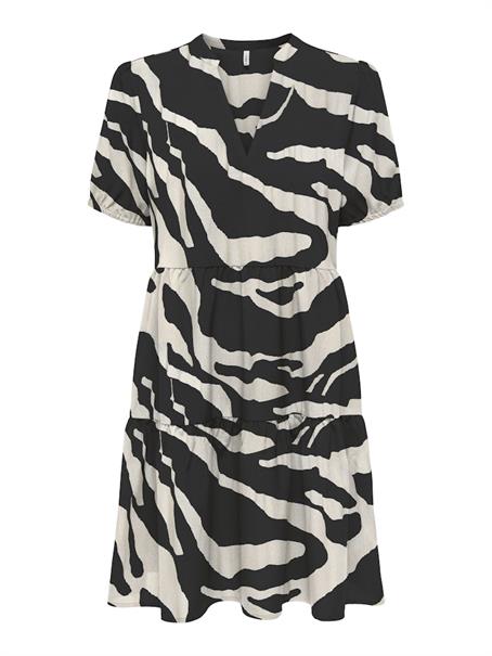 ONLNOVA LIFE VIS S/S THEA DRESS WVN black1