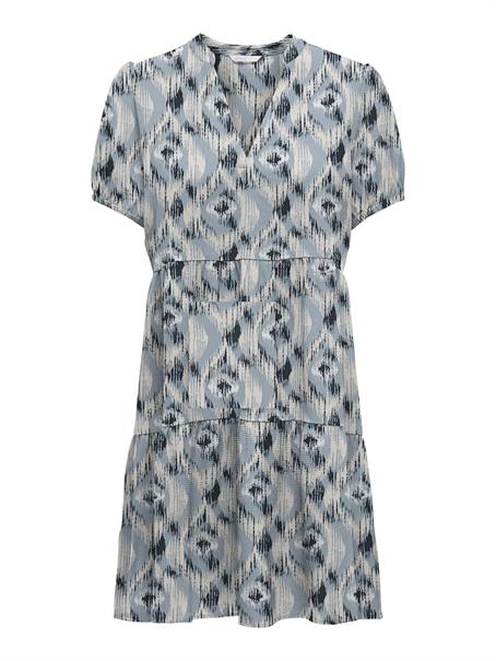 ONLNOVA LIFE VIS S/S THEA DRESS WVN faded denim-414 isla