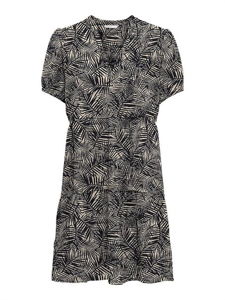 ONLNOVA LIFE VIS S/S THEA DRESS WVN night sky-427 mila leaf