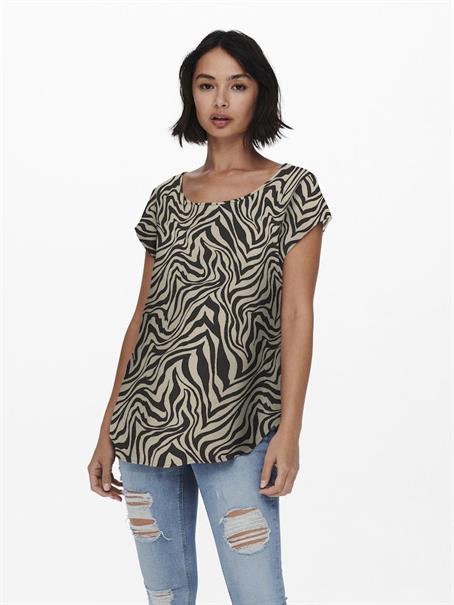 ONLNOVA LIFE VIS S/S TOP trench coat