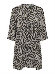 ONLY Onlnova Life Vis S/S Thea Dress AOP Robe d'été pour femme, Rose, XS