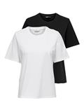 ONLONLY LIFE S/S TOP NOOS 2 PACK black 3
