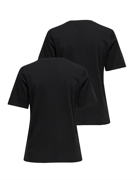 ONLONLY LIFE S/S TOP NOOS 2 PACK black 3