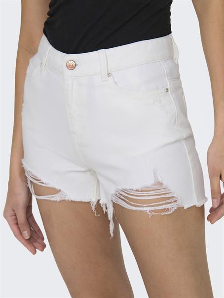 ONLPACY HW DNM SHORTS NOOS white