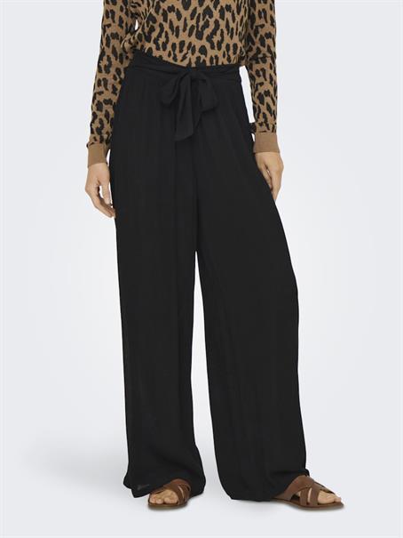 ONLPAKJA LIFE AOP BELT PANTS WVN NOOS black