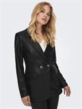 ONLPAPAYA FAUX LEATHER FIT BLAZER CS OTW black