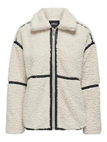 ONLPARIS TEDDY JACKET LIFE OTW CS white sand