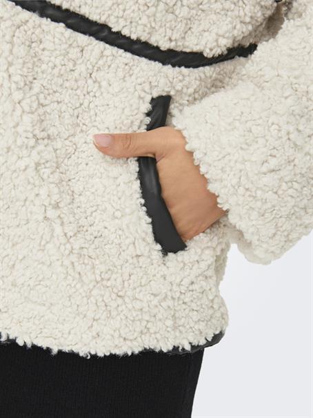 ONLPARIS TEDDY JACKET LIFE OTW CS white sand