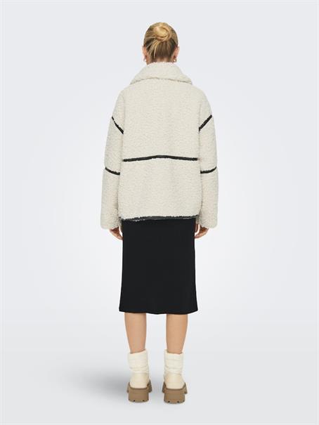 ONLPARIS TEDDY JACKET LIFE OTW CS white sand