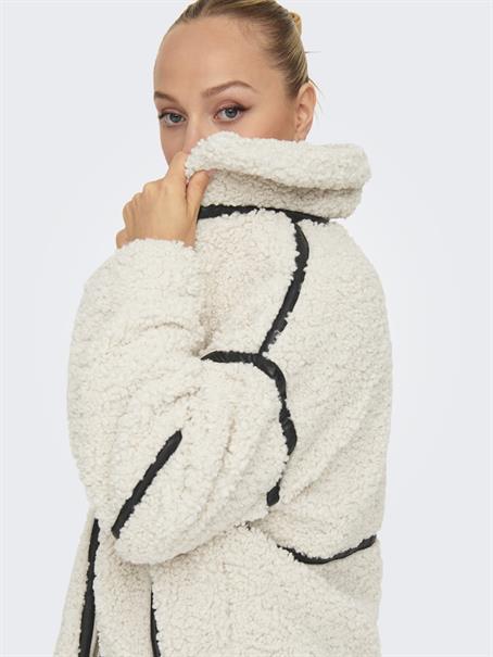 ONLPARIS TEDDY JACKET LIFE OTW CS white sand