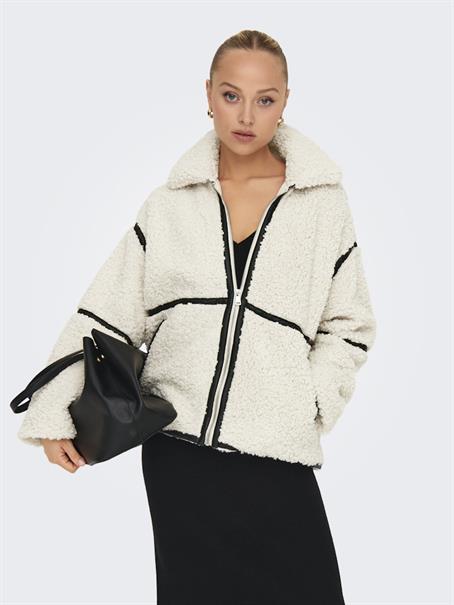 ONLPARIS TEDDY JACKET OTW CC white sand