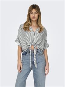 ONLPAULA LIFE S/S TIE SHIRT WVN NOOS cloud dancer
