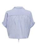 ONLPAULA LIFE S/S TIE SHIRT WVN NOOS weiß1