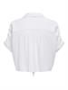 ONLPAULA LIFE S/S TIE SHIRT WVN NOOS weiß2