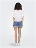 ONLPAULA LIFE S/S TIE SHIRT WVN NOOS weiß2