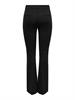 ONLPEACH MW FLARED PANT TLR NOOS black