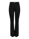 ONLPEACH MW FLARED PANT TLR NOOS black