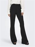 ONLPEACH MW FLARED PANT TLR NOOS black