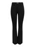 ONLPEACH MW FLARED PANT TLR NOOS black