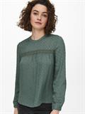 ONLPELIA LIFE LS DOT BLOUSE WVN CS balsam green
