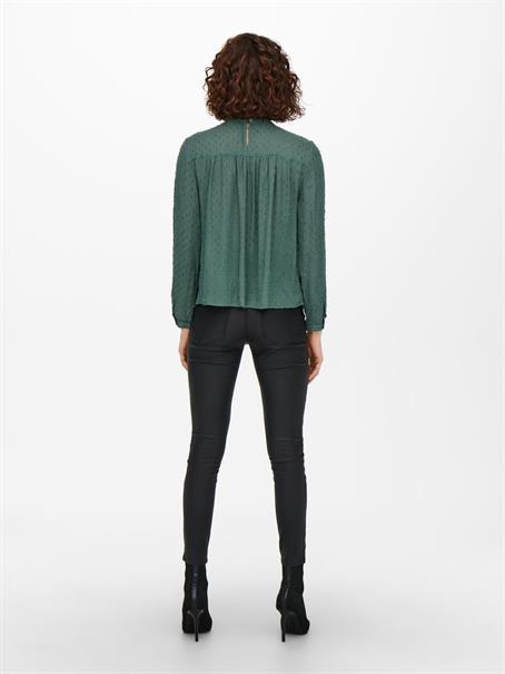 ONLPELIA LIFE LS DOT BLOUSE WVN CS balsam green
