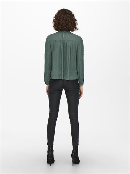 ONLPELIA LIFE LS DOT BLOUSE WVN CS balsam green