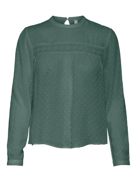 ONLPELIA LIFE LS DOT BLOUSE WVN CS balsam green