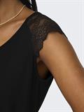 ONLPETRA S/S LACE MIX TOP JRS black
